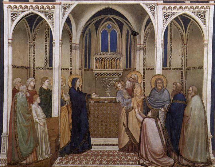 GIOTTO di Bondone Presentation of Christ in the Temple oil painting image